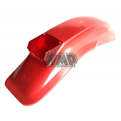 Guarda lamas trás vintage universal ( REPLICA ACERBIS BAJA / MACAL TRAIL 1 / SACHS RE ) vermelho - HP